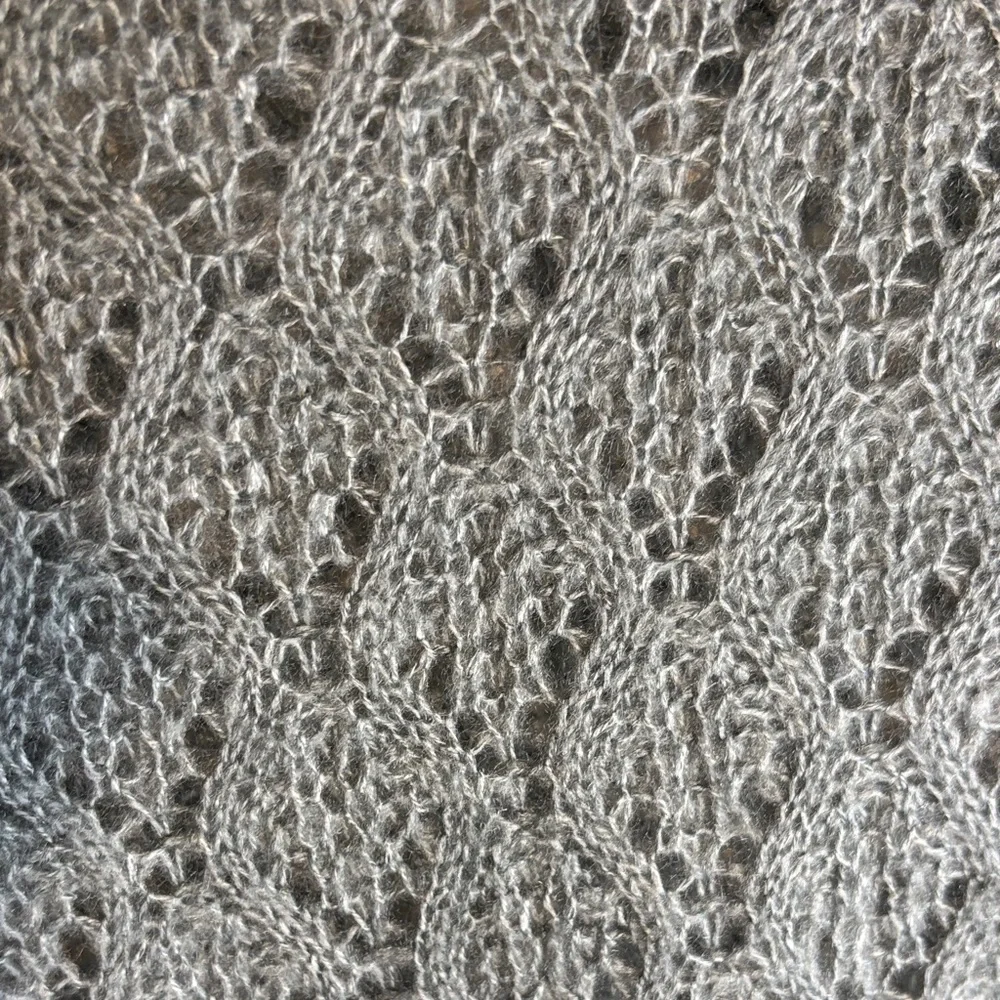 H&M Sage Green Lace Knit Crewneck Sweater -214sku